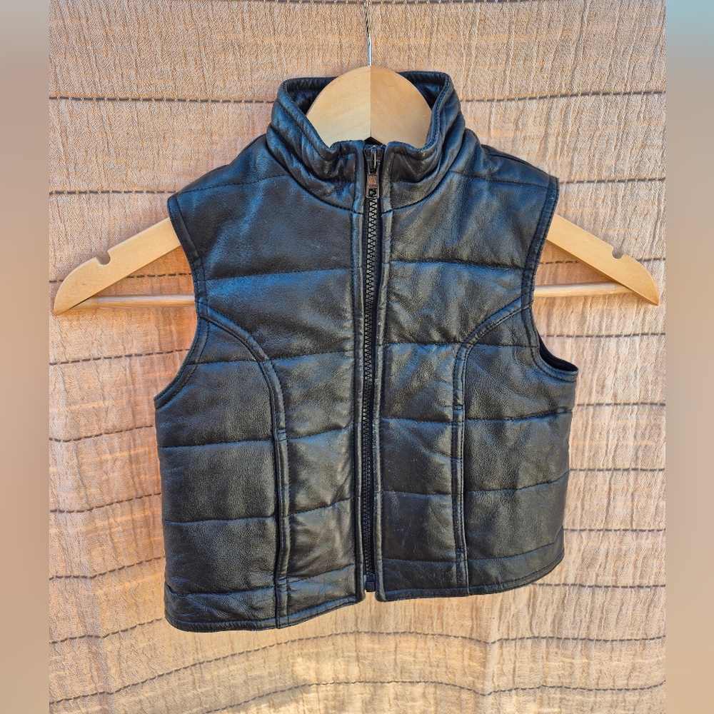 Leather Vest By Gap Kids Size Small